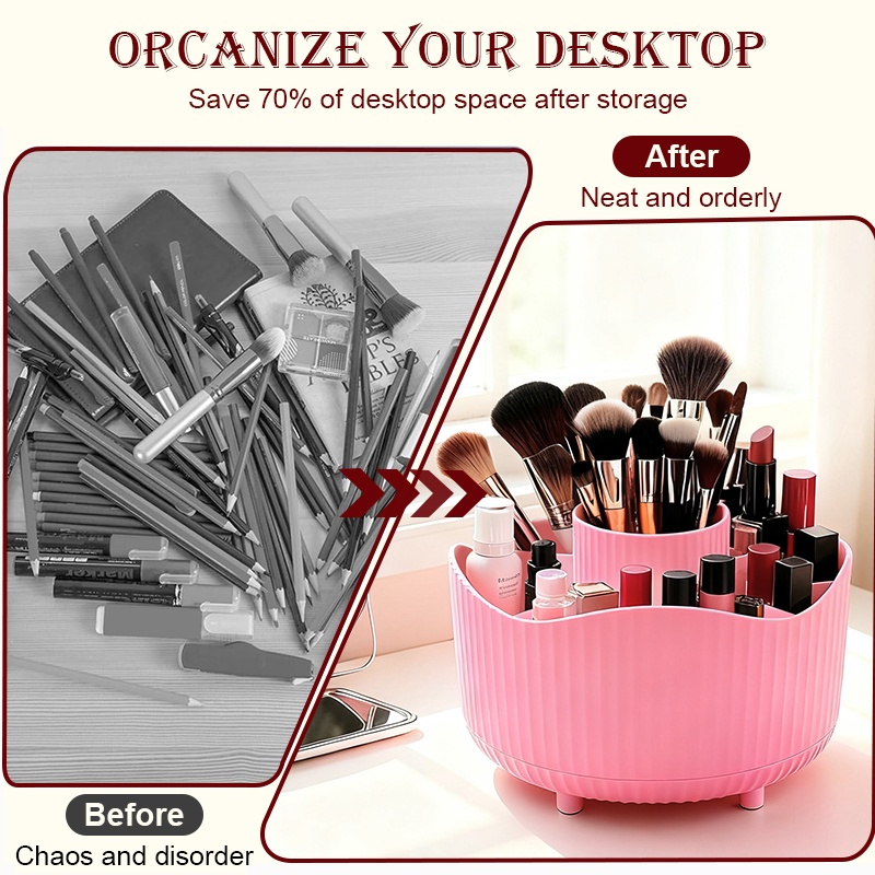 360° Rotating Makeup Tool Stor - Beauty Makeup Lipstick ulasan dan harga