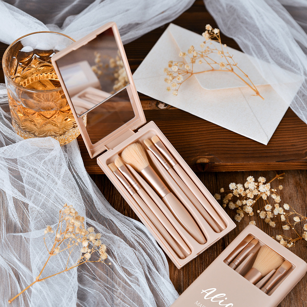Personalized 5pc Makeup Brush  - Beauty Makeup Bridal ulasan dan harga