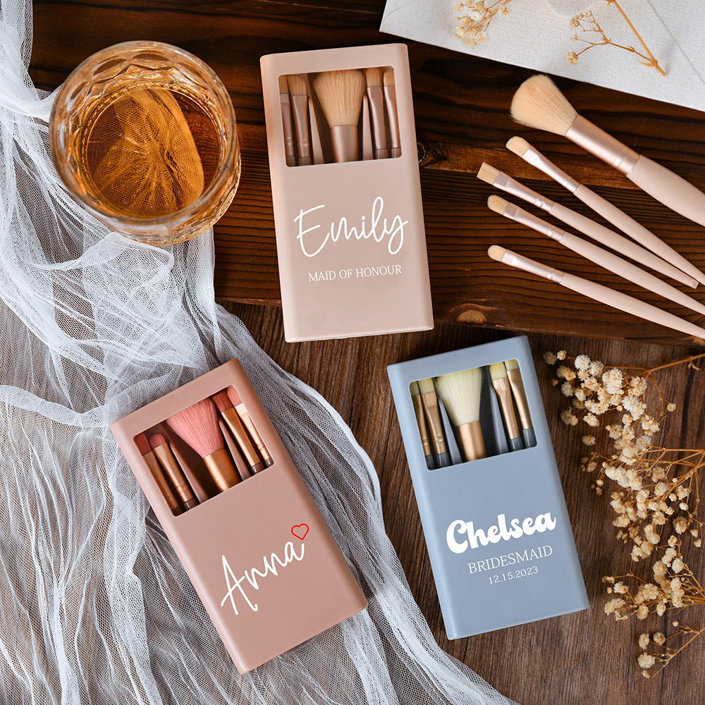 Personalized 5pc Makeup Brush  - Beauty Makeup Bridal ulasan dan harga