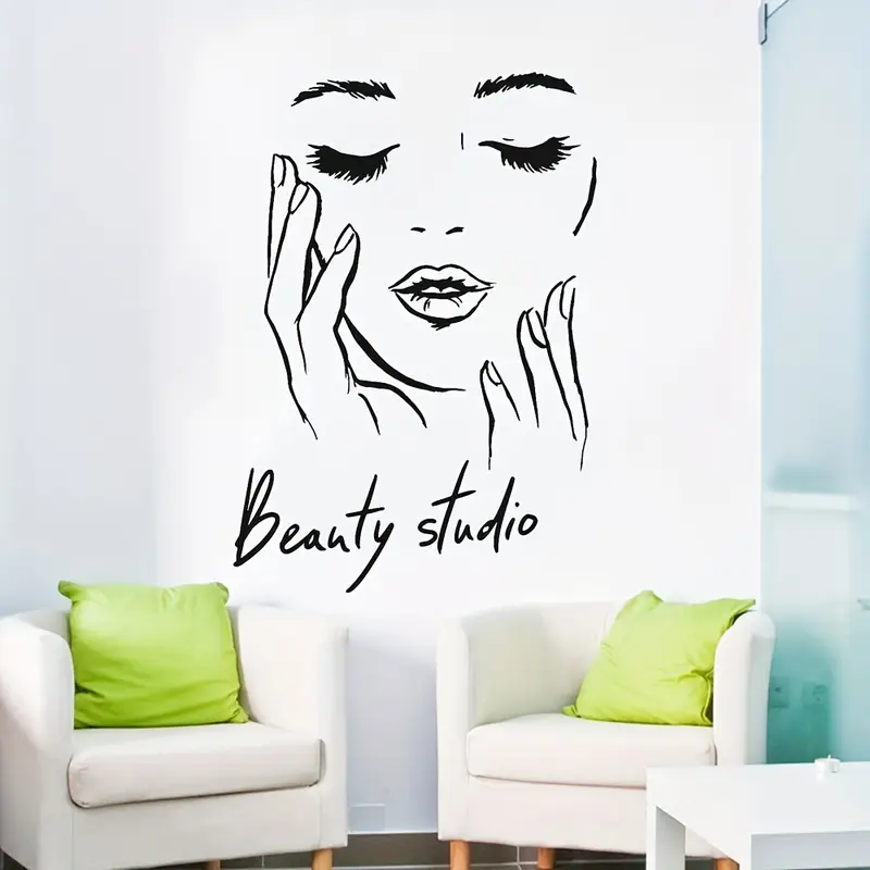 Wall Decal Featuring a Female  - Beauty Makeup Wallpaper ulasan dan harga