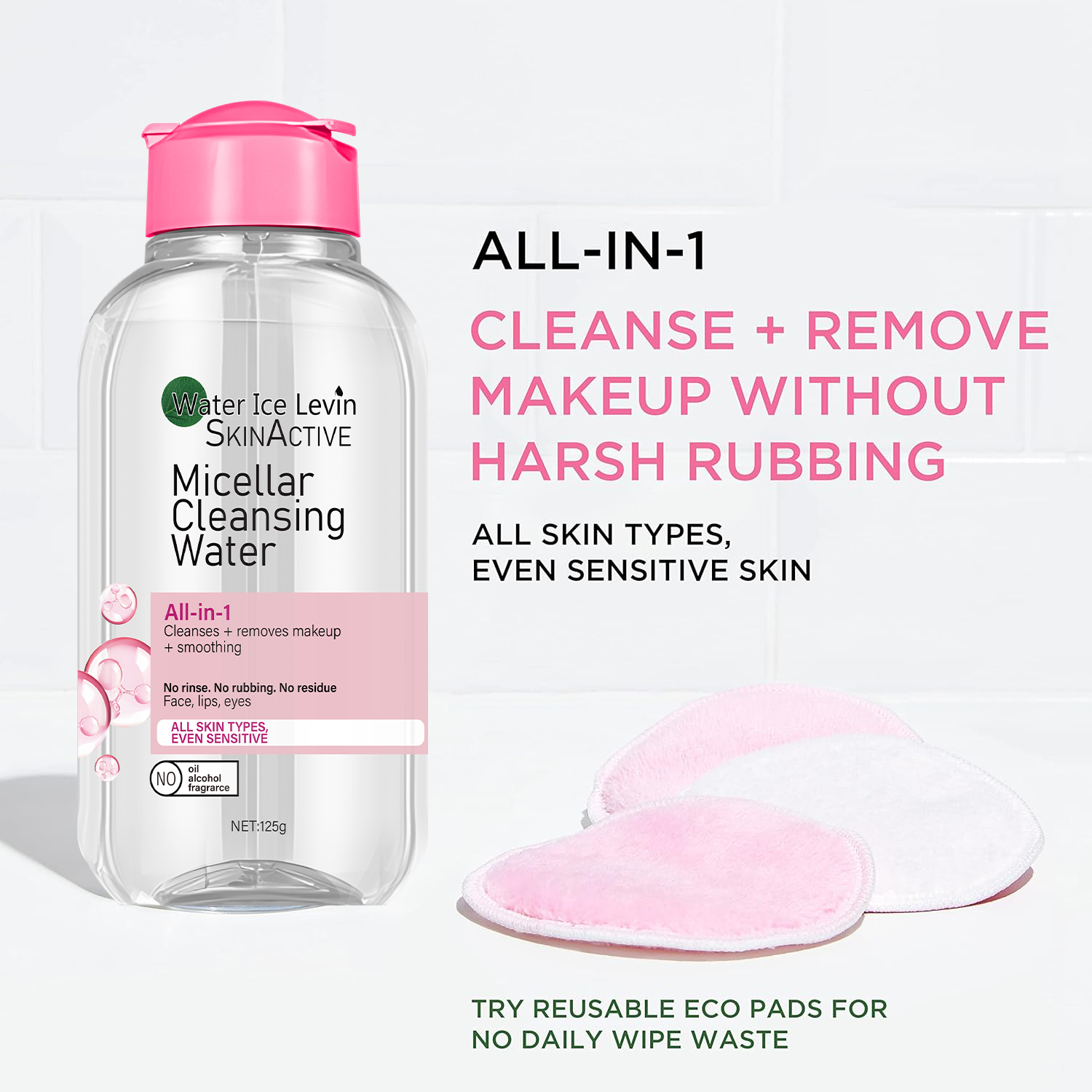 Water Ice Levin Micellar Water - Micellar Water Cleanser ulasan dan harga