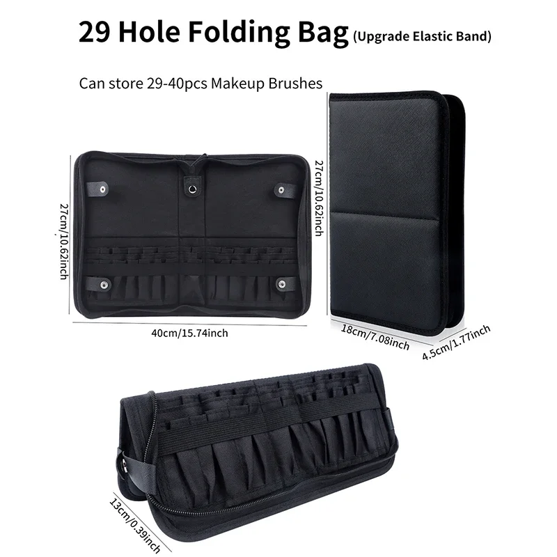 29/23 Holes Foldable Makeup Br - Beauty Makeup Women ulasan dan harga