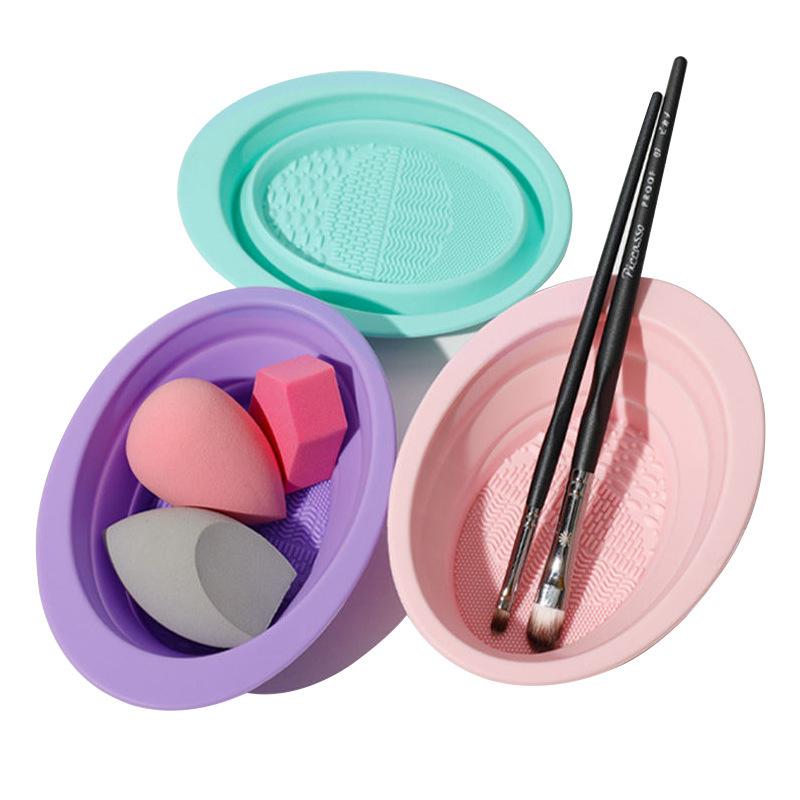 Soft Silicone Makeup Brush Cle - Beauty Makeup Sponge ulasan dan harga