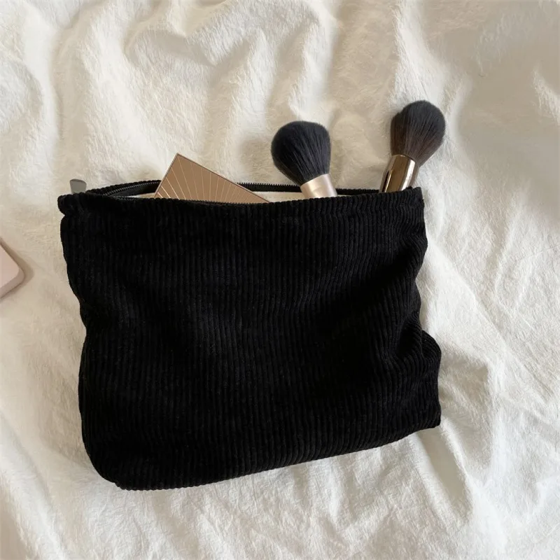 Corduroy Travel Cosmetic Bag P - Beauty Makeup Women ulasan dan harga