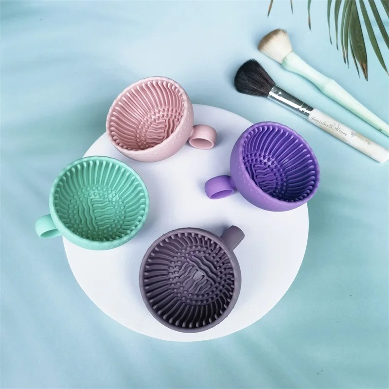 Soft Silicone Makeup Brush Cle - Beauty Makeup Sponge ulasan dan harga