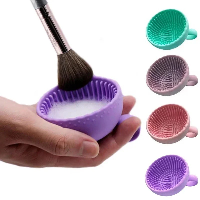 Soft Silicone Makeup Brush Cle - Beauty Makeup Sponge ulasan dan harga