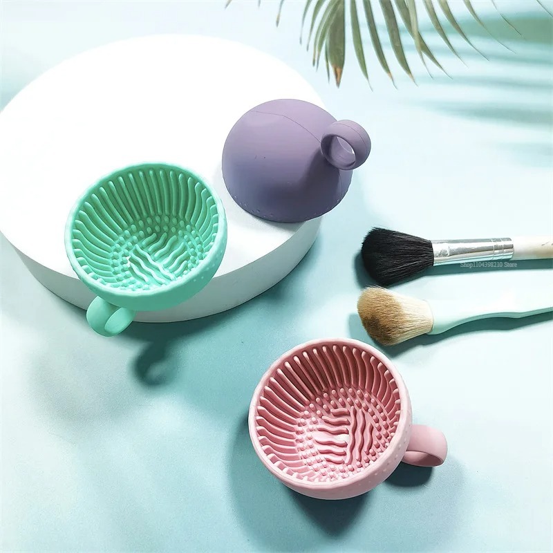 Soft Silicone Makeup Brush Cle - Beauty Makeup Sponge ulasan dan harga