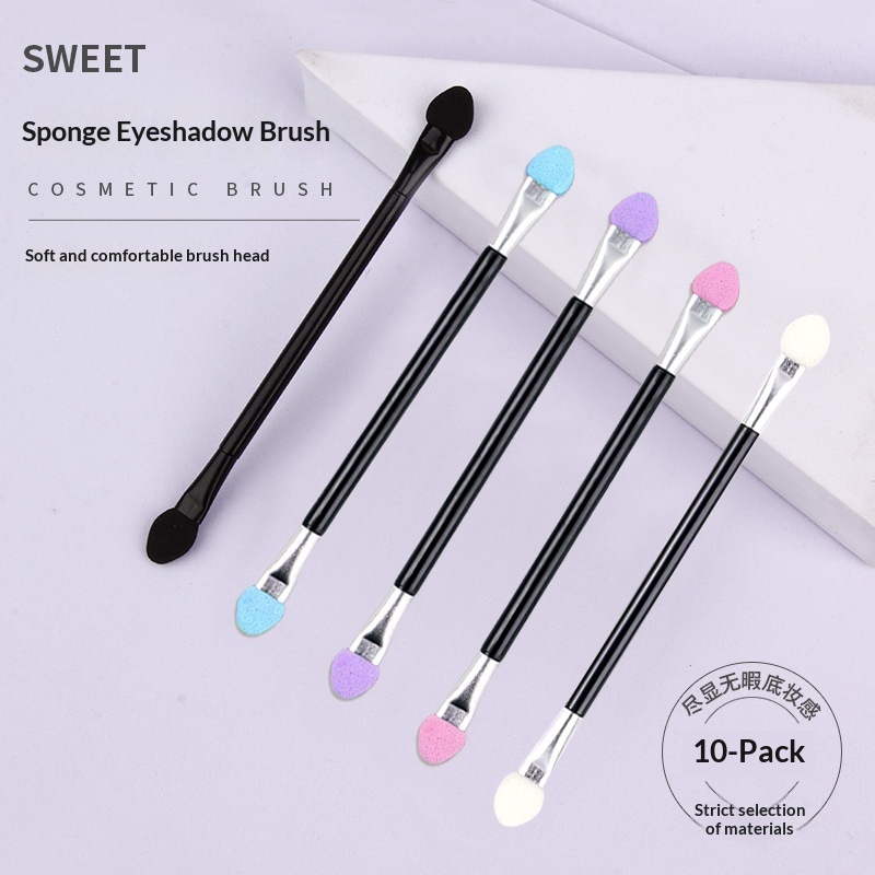 10pcs Double-Ended Sponge Eyes - Beauty Makeup Eyeshadow ulasan dan harga