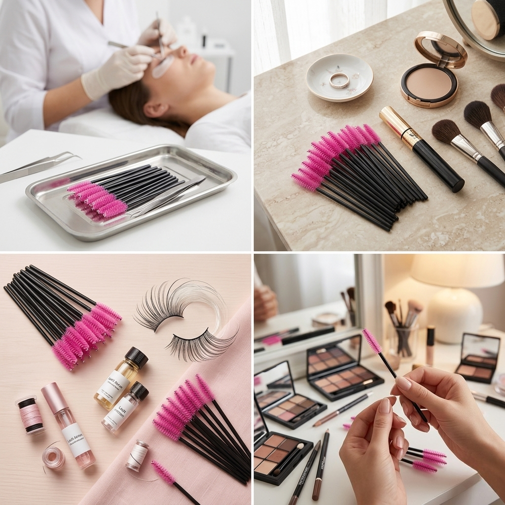 50Pcs Bulk Women Eyelash Brush - Beauty Makeup Women ulasan dan harga