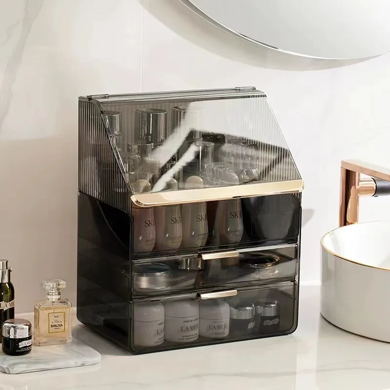 Desktop Makeup Container Drawe - Beauty Makeup Lipstick ulasan dan harga